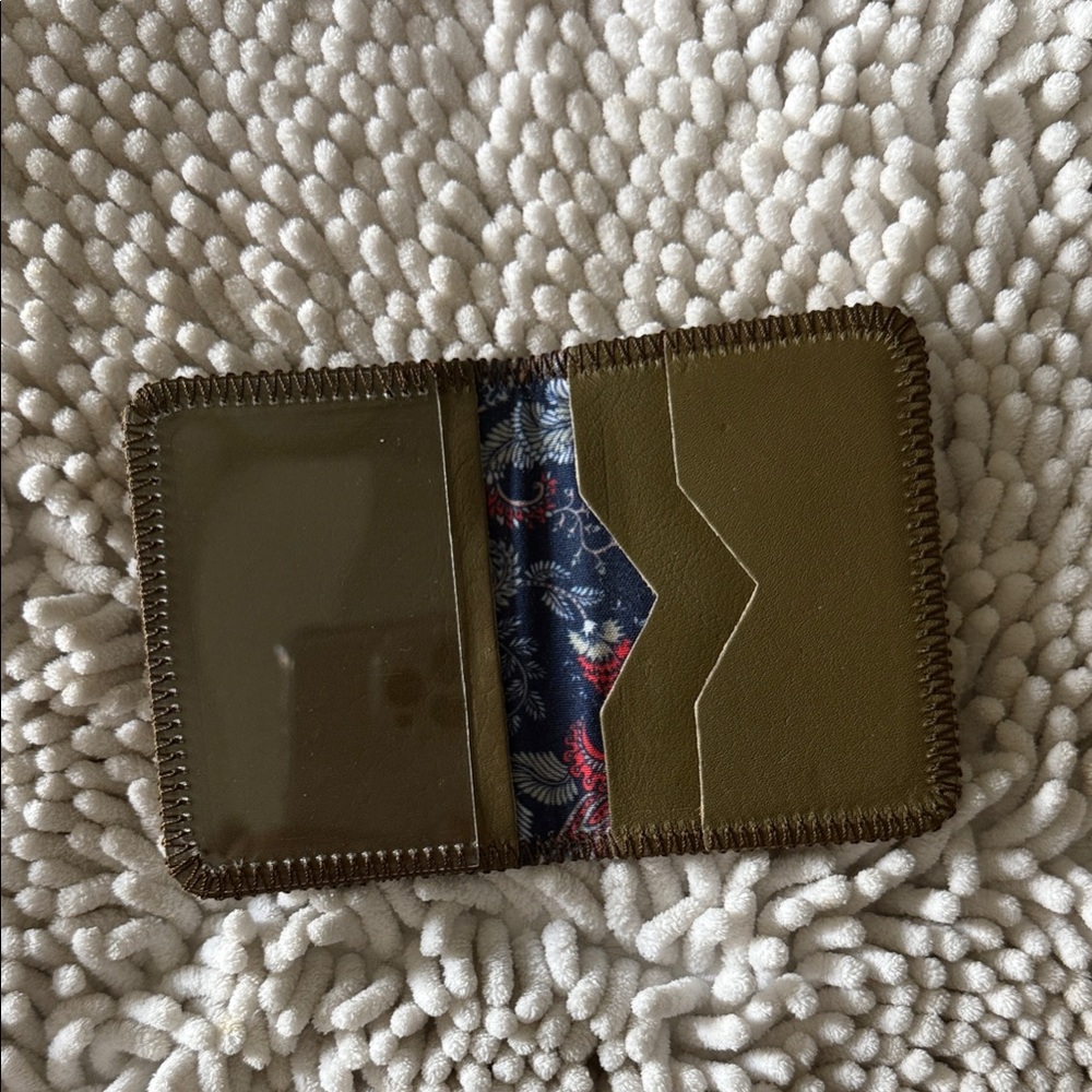 Olive Green Card Holder